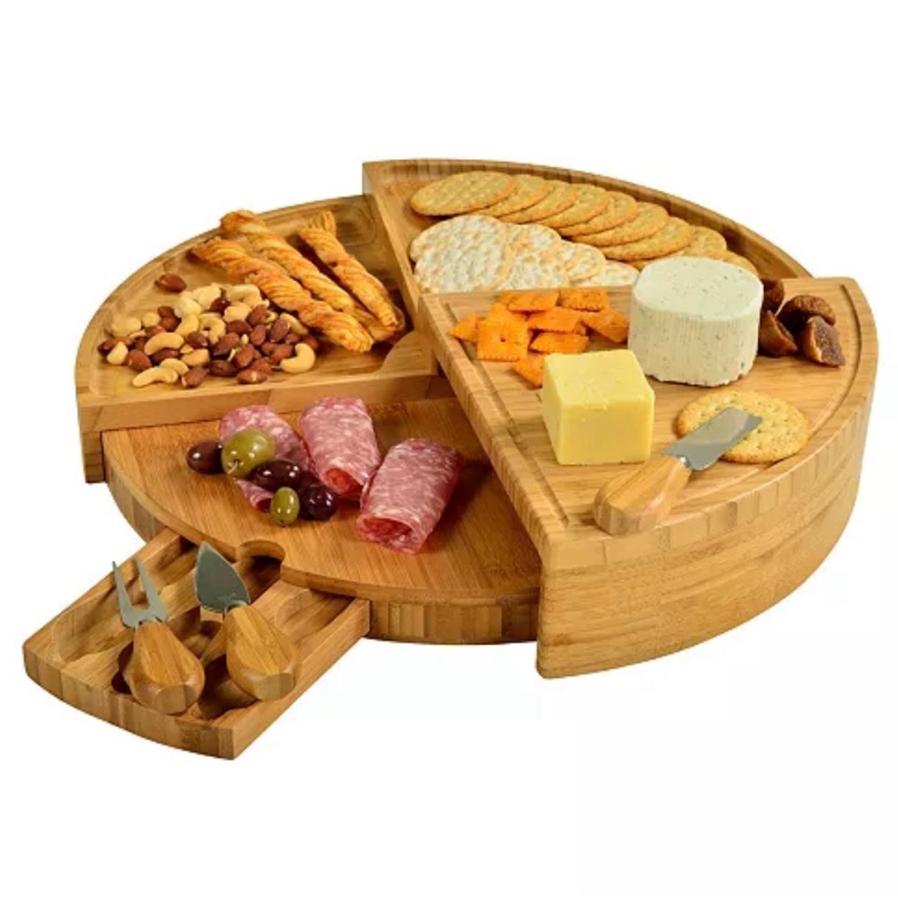 Williams Sonoma Bamboo Cheese Board Set